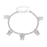 Crystal Butterfly Bohemian Anklet