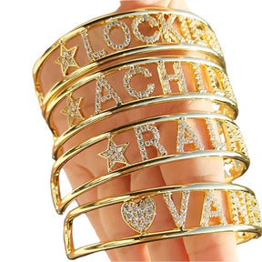 Zircon Name Bangle