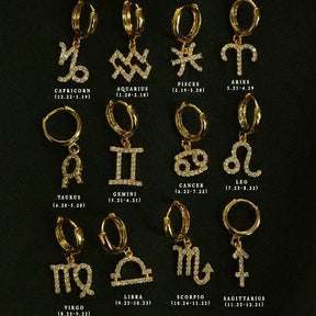 Mini Zodiac Sign Earrings For Women