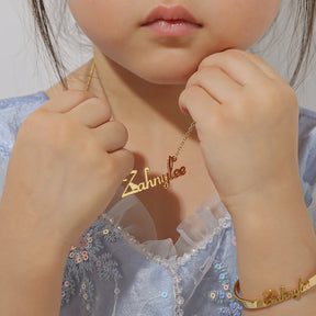 Custom Child Name Jewelry Set