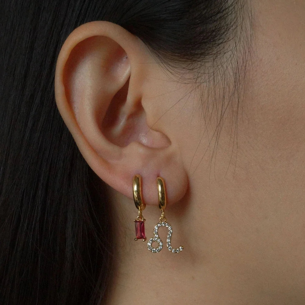 Mini Zodiac Sign Earrings For Women